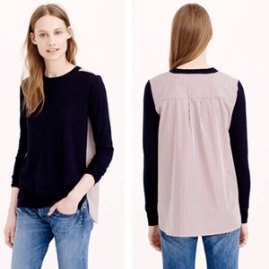 J. Crew Wool Blend Sweater Navy Blue Size XS